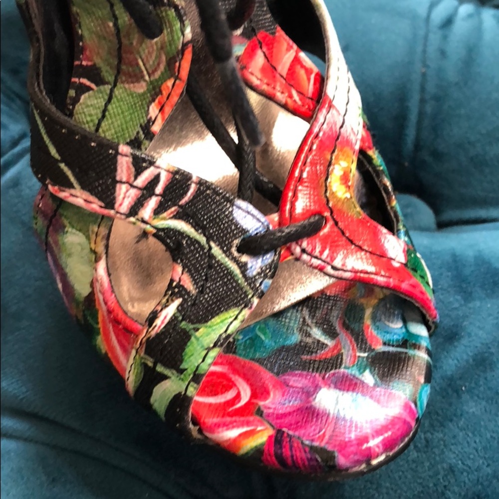Madden Girl Ditaa Multi colored heels open toe - Picture 6 of 8